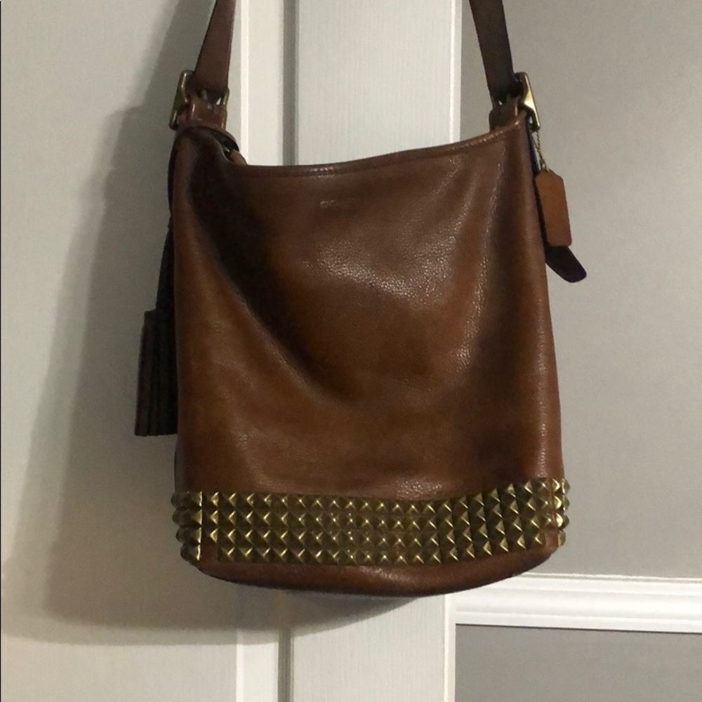 Hobo studded coach bag